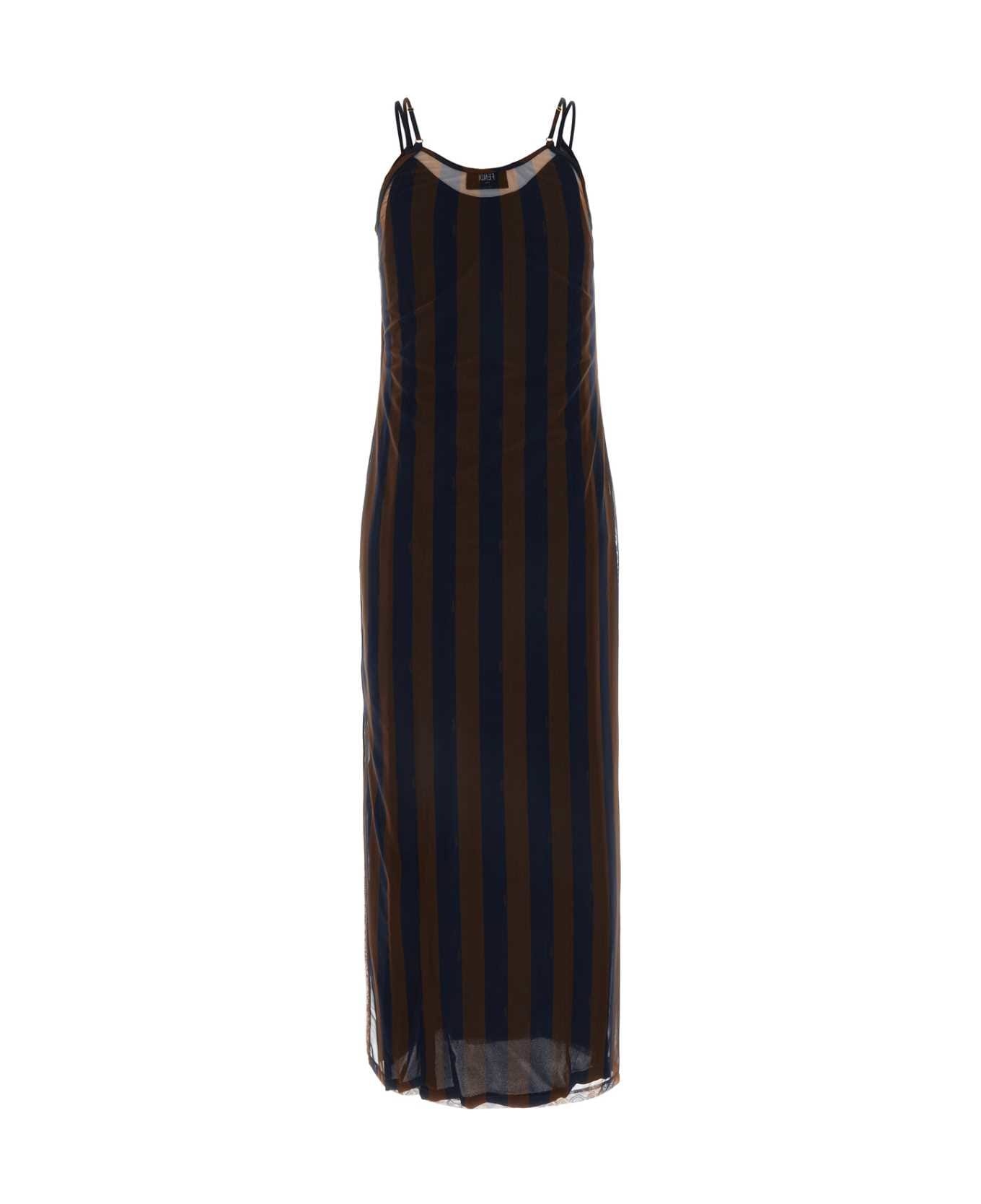 Printed Stretch Tulle Dress - 2