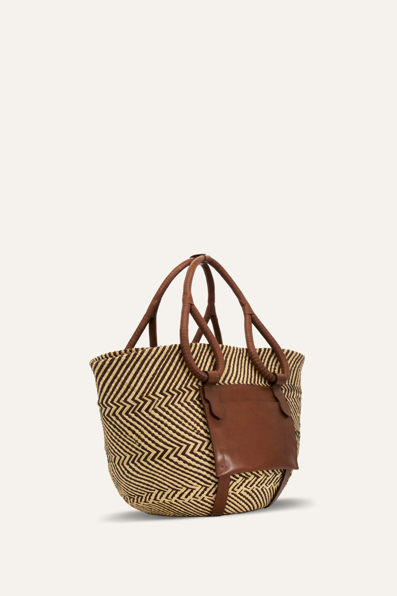 Johanna Ortiz Destination Seaside Tote Bag in Brown outlook