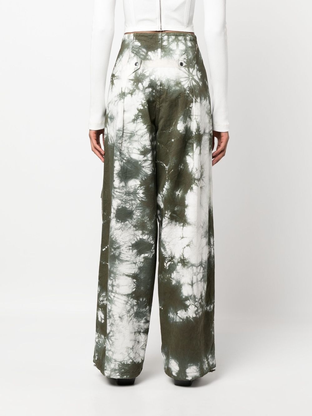 tie-dye cargo trousers - 4