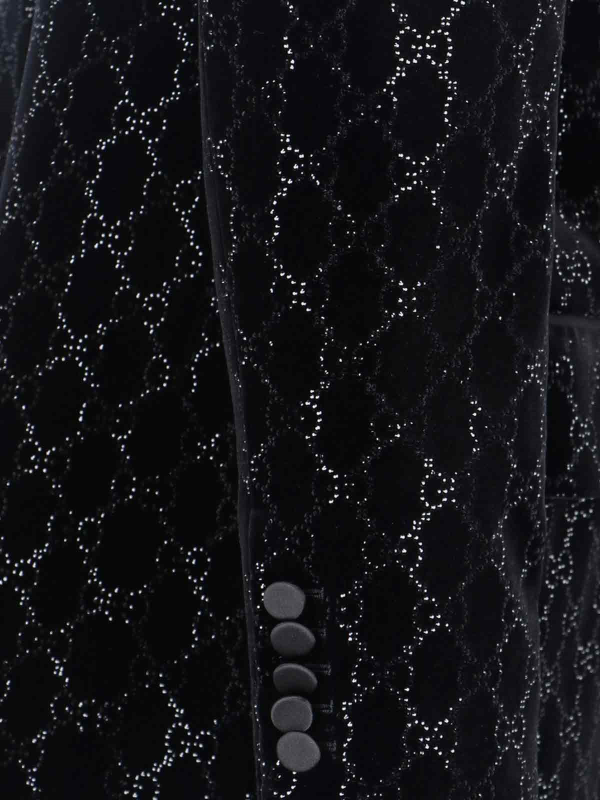 EMBROIDERED DOUBLE-BREASTED BLAZER - 3