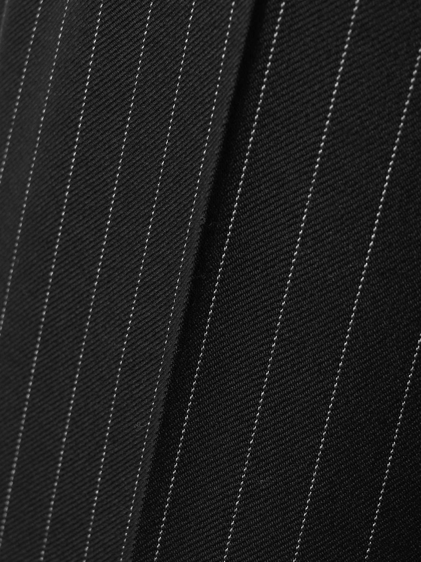 Pinstriped wool-twill straight-leg pants Black - 5