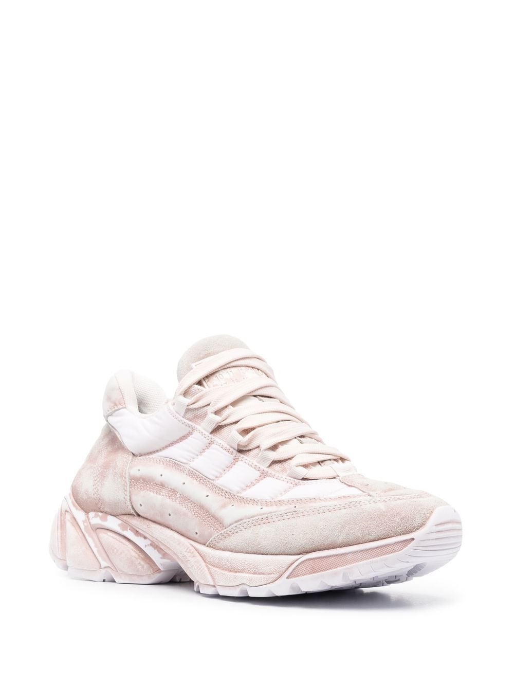 panelled low-top sneakers - 2