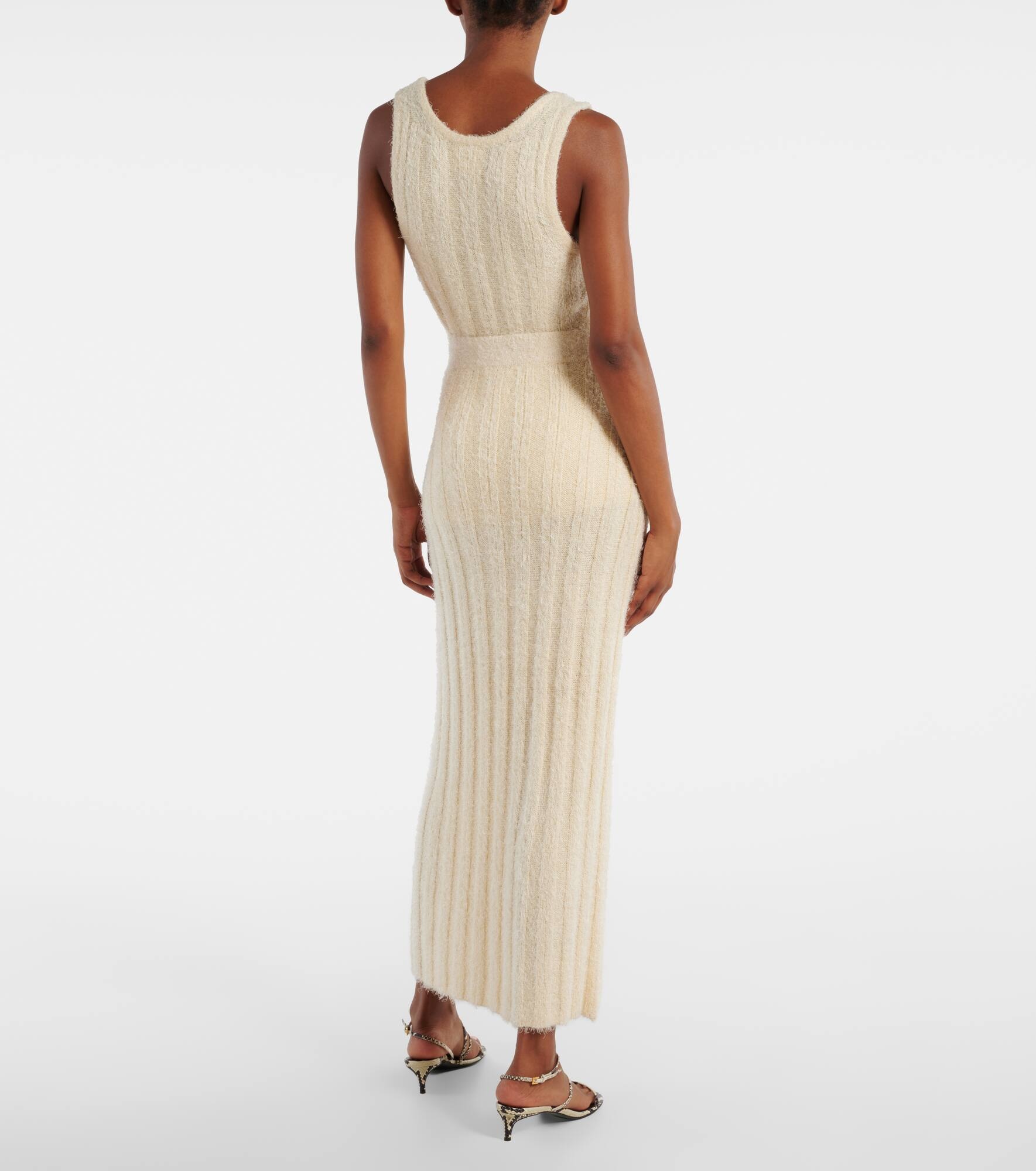 Claire silk and cashmere maxi skirt - 3