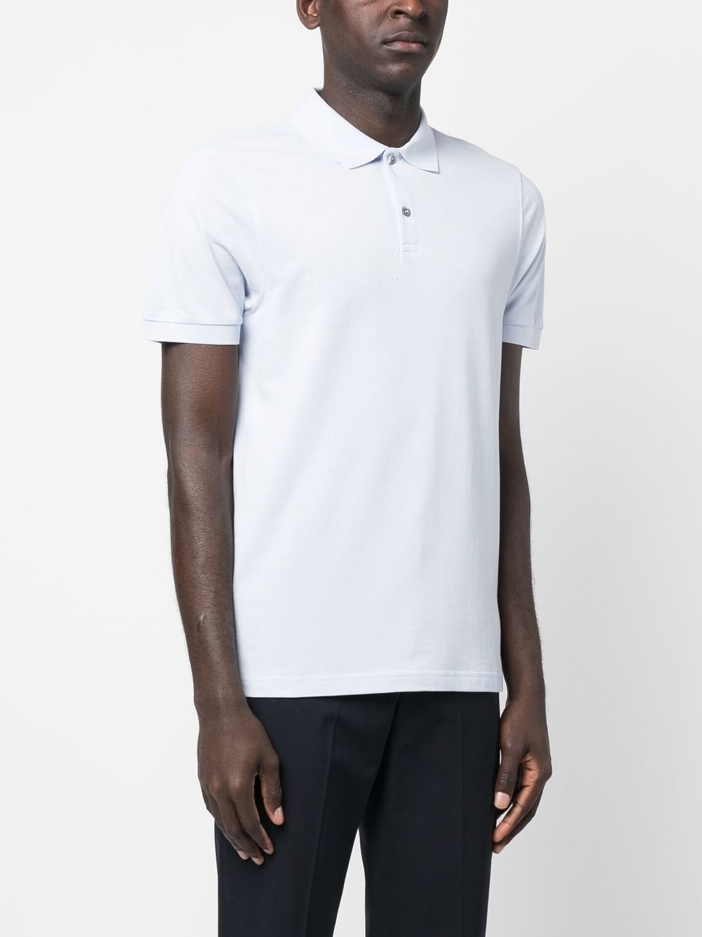 short-sleeve cotton polo shirt - 3