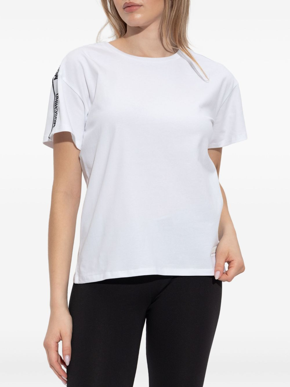 band-detail T-shirt - 3