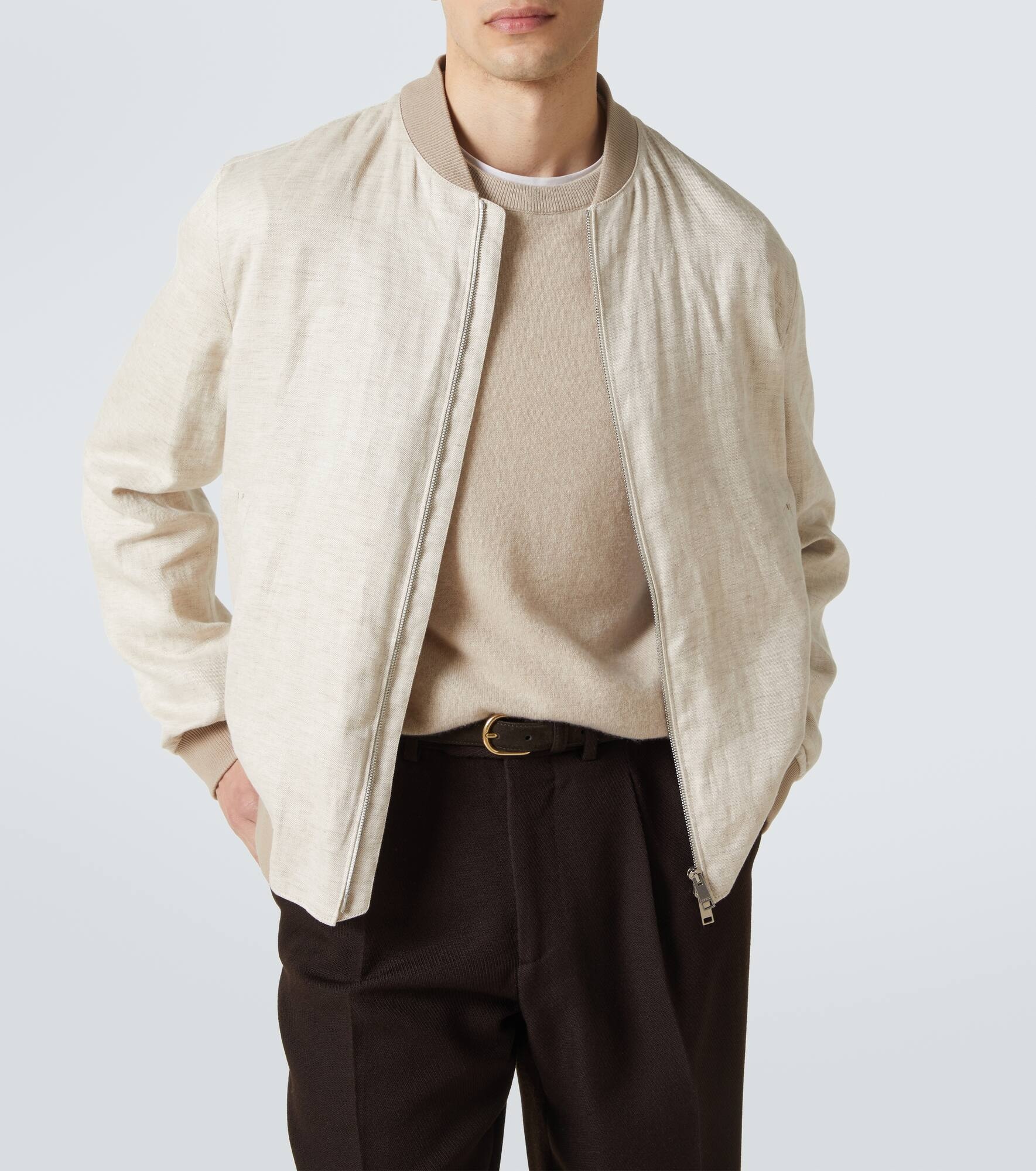 Linen bomber jacket - 5