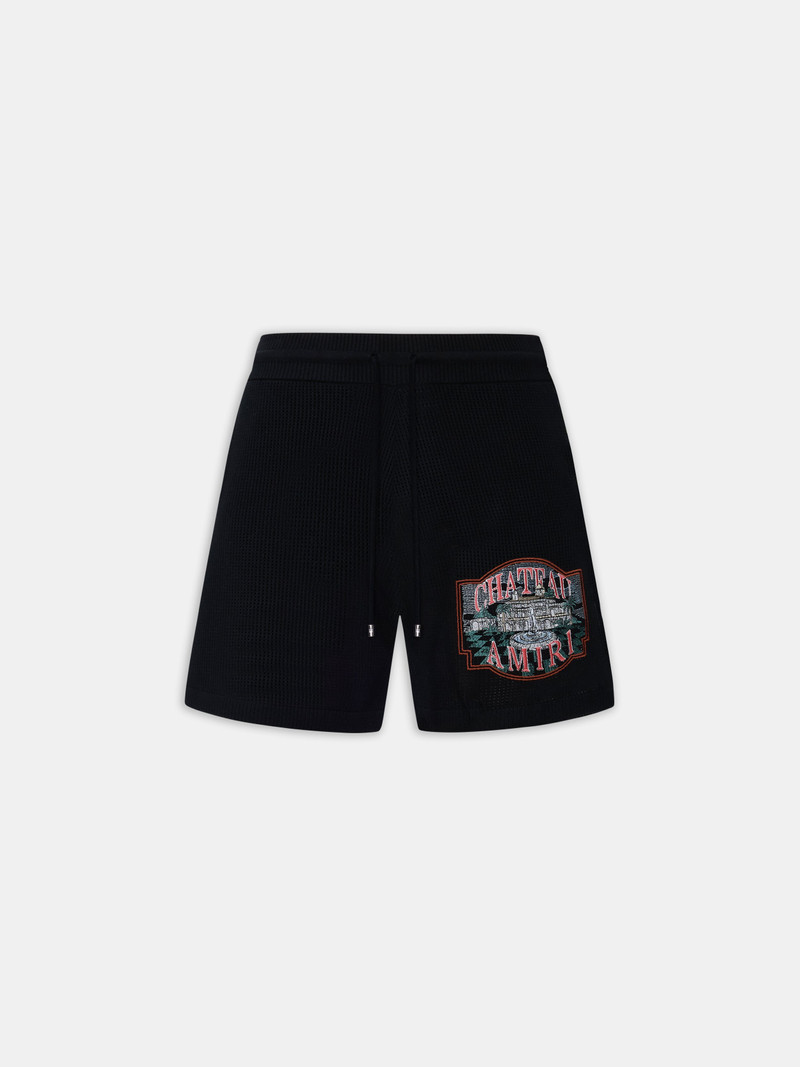 CHATEAU AMIRI CROCHET SHORT 1