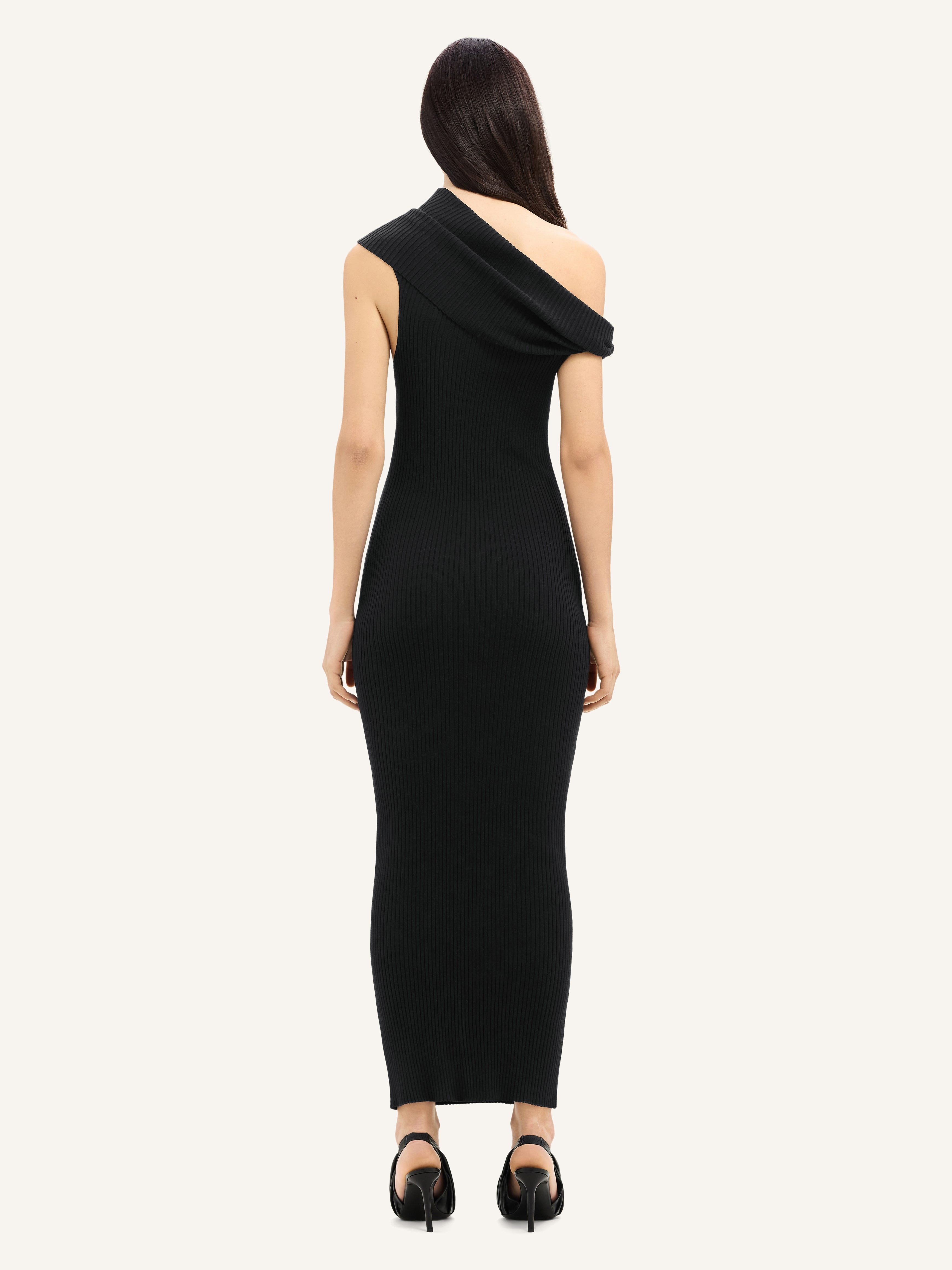 TWIST RIB KNIT LONG DRESS - 4