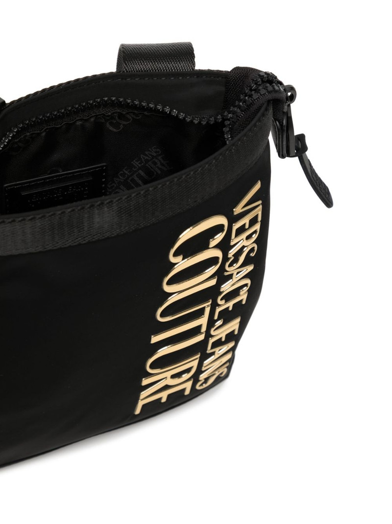 logo-lettering messenger bag 5