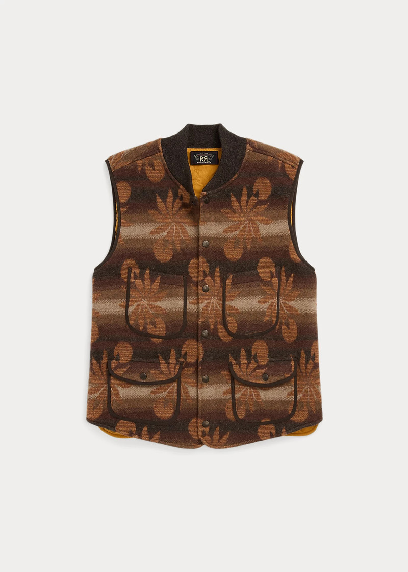 Wool-Cashmere Snap-Front Sweater Vest 1