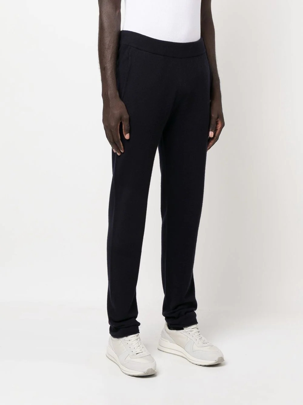 straight-leg knitted track pants - 4