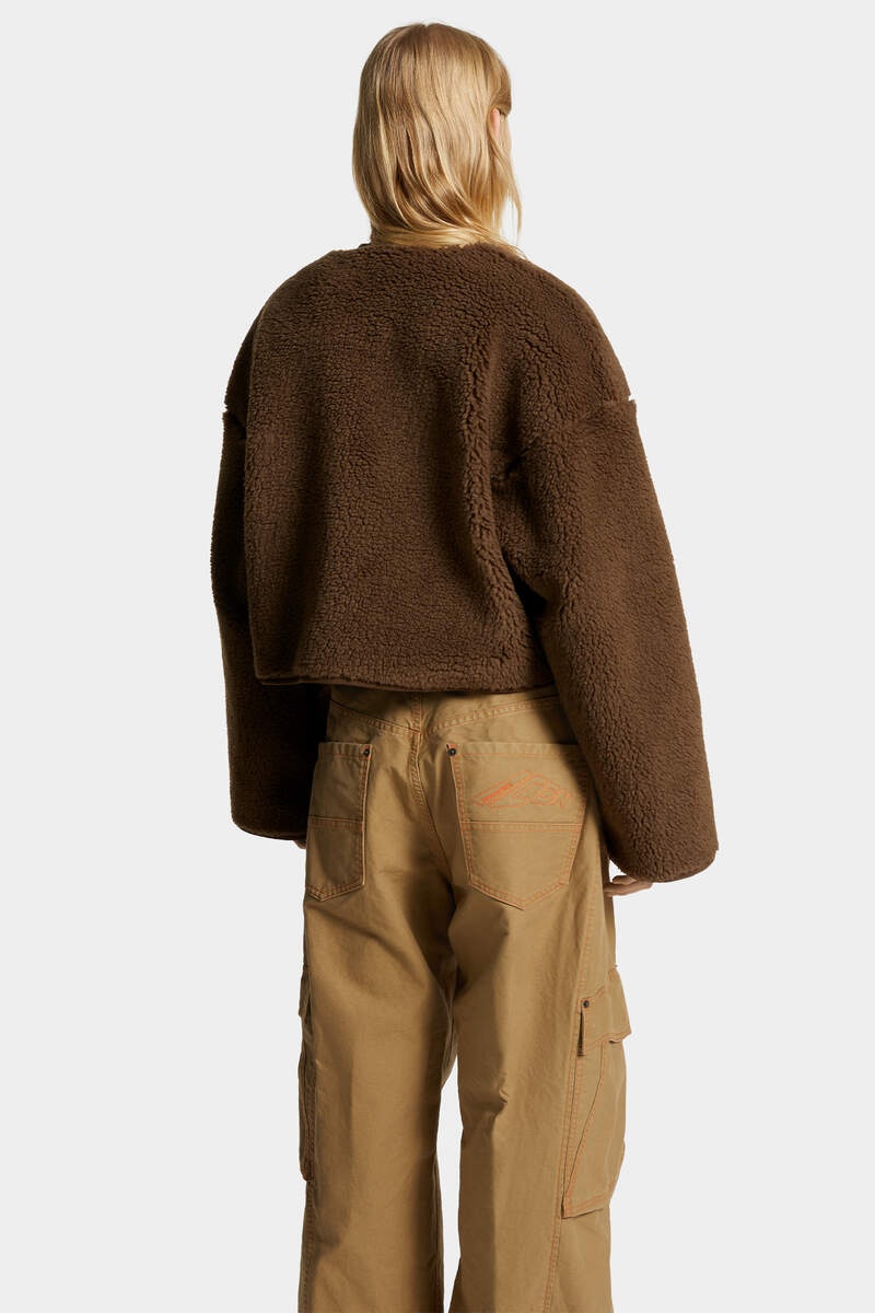 LOOSE TEDDY KABAN CREWNECK - 4