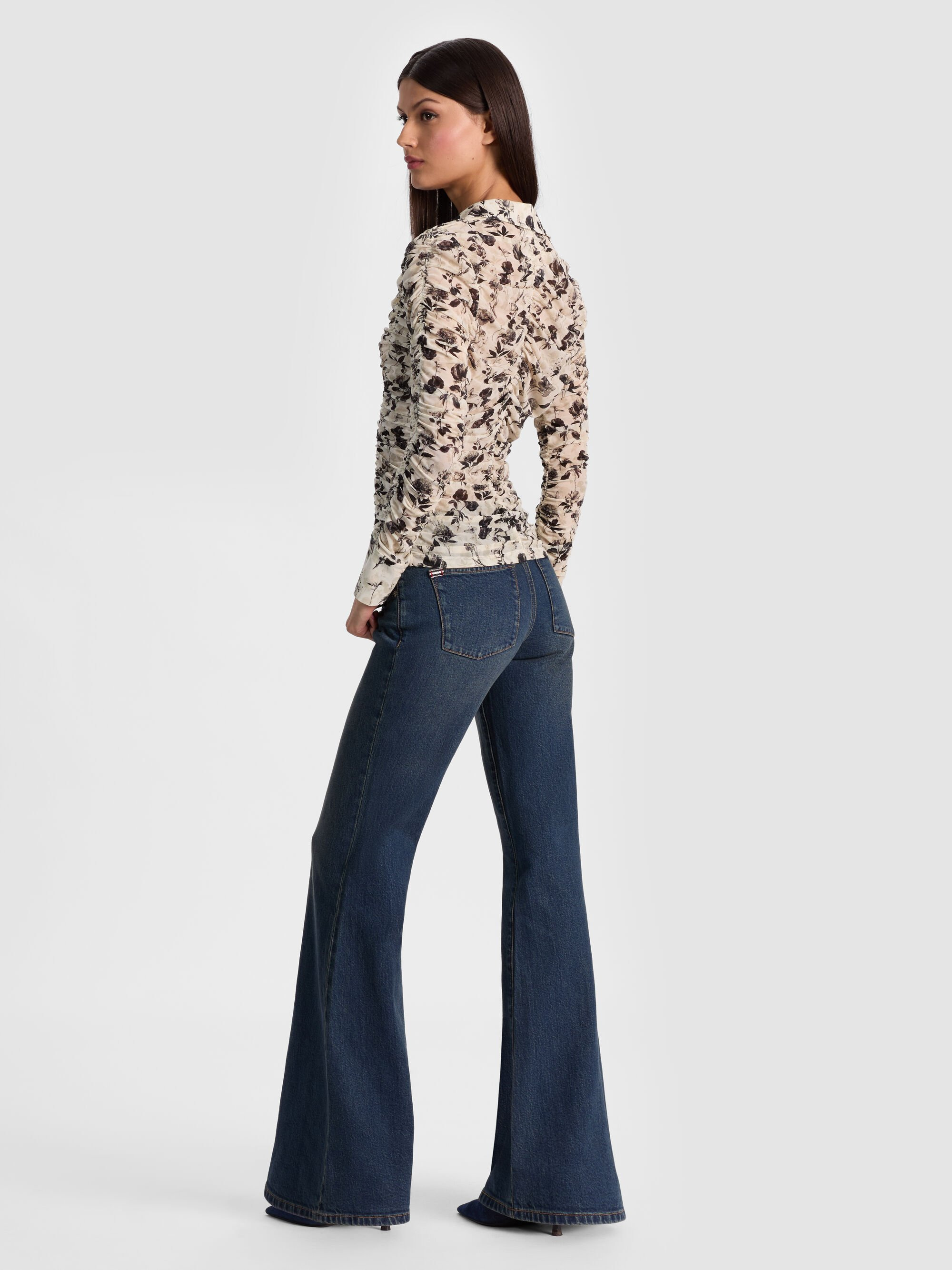 PORTIA MESH BUTTON DOWN - 4