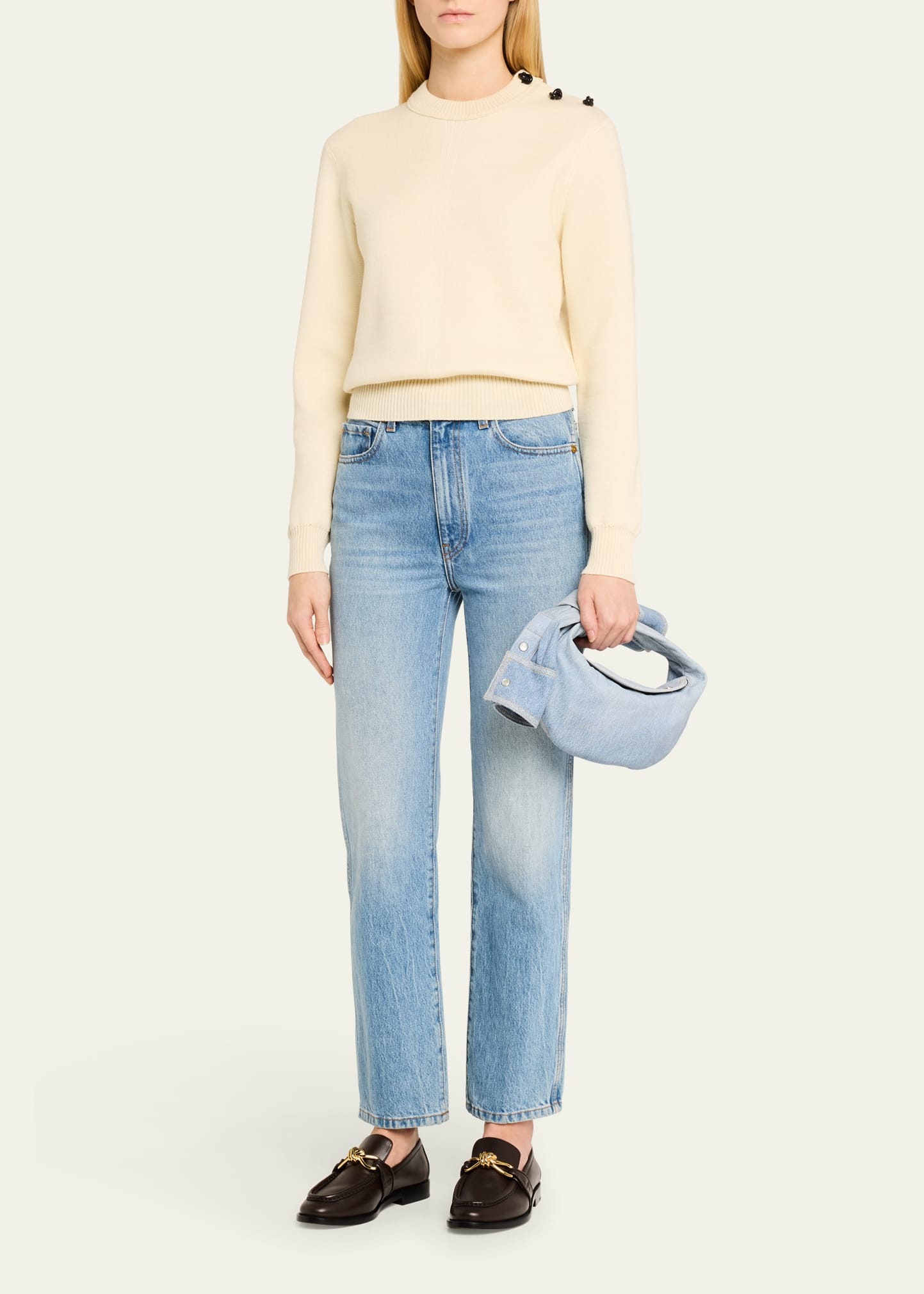 Jodie Mini Shirt Denim Top-Handle Bag - 5