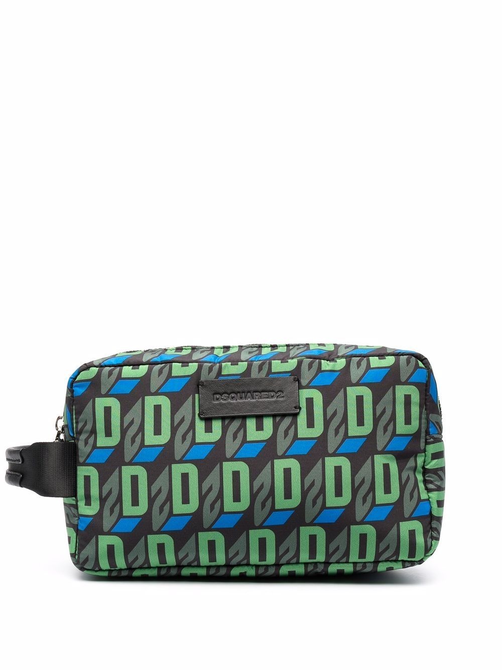 monogram-print wash bag - 1