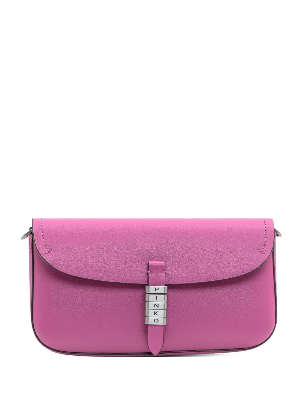 letter detail saddle flat cross body bag - 1