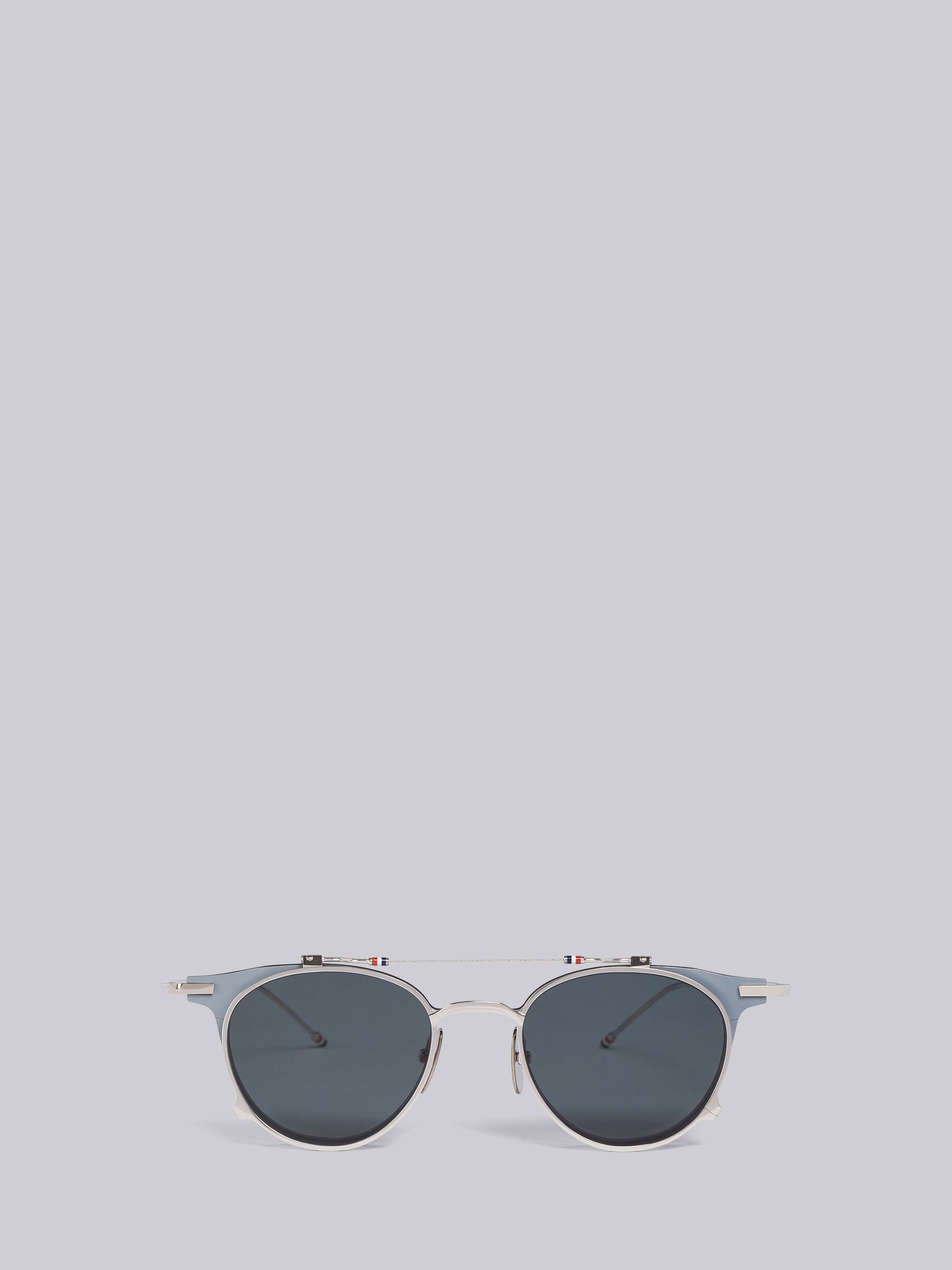 TB814 - Matte Grey Clubmaster Sunglasses - 1