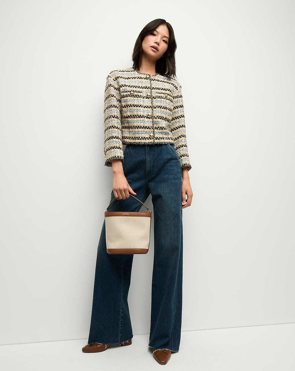 SUMIRA METALLIC TWEED JACKET - 3