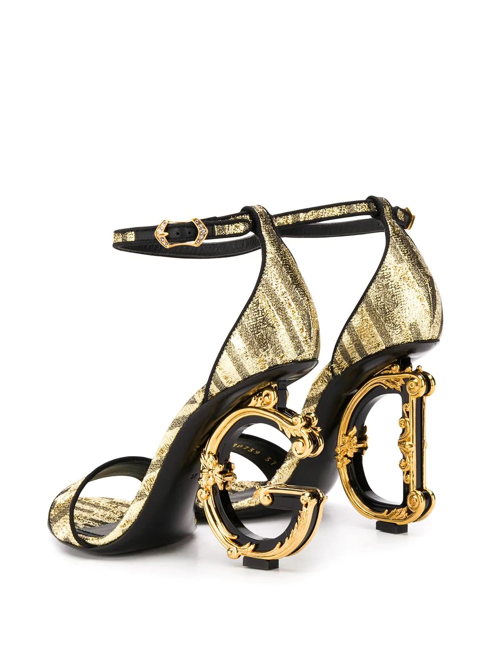 baroque D&G heeled sandals - 3