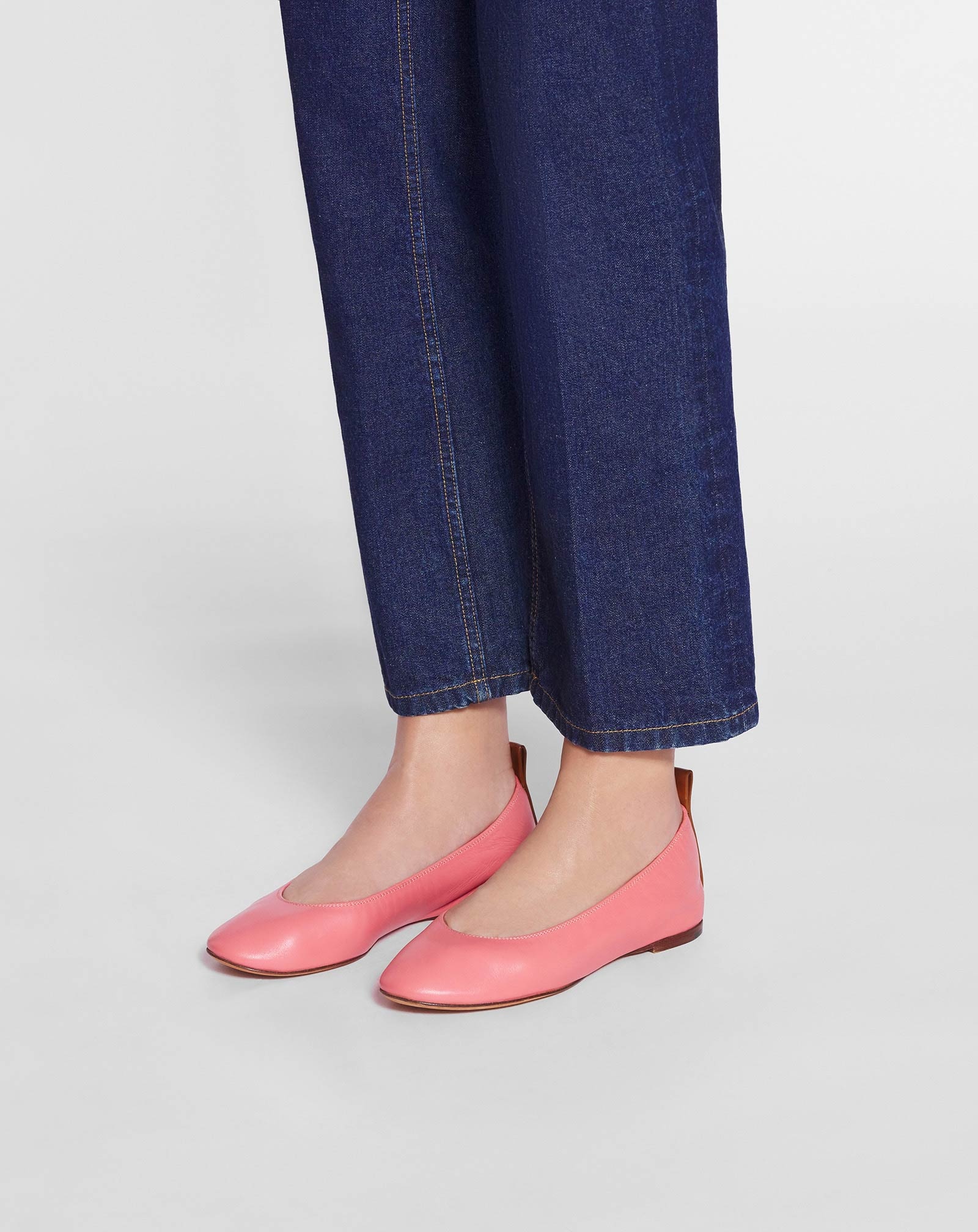 THE LEATHER BALLERINA FLAT - 6