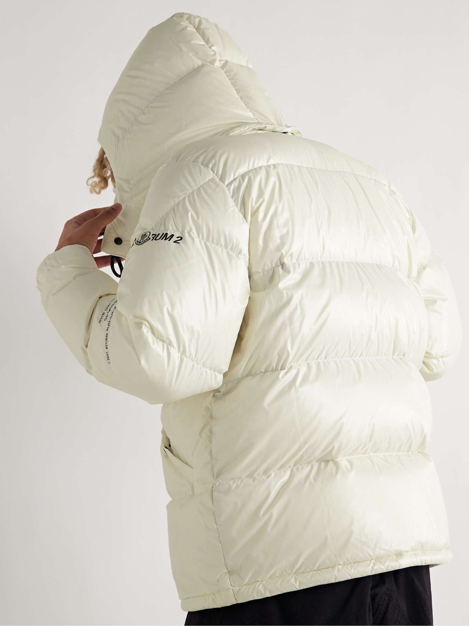 7 Moncler FRGMT Hiroshi Fujiwara Quilted Shell Hooded Down Jacket - 4