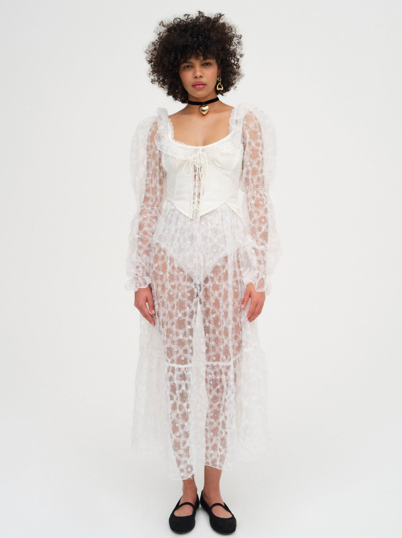 For Love & Lemons Kalea Tulle Maxi Dress outlook