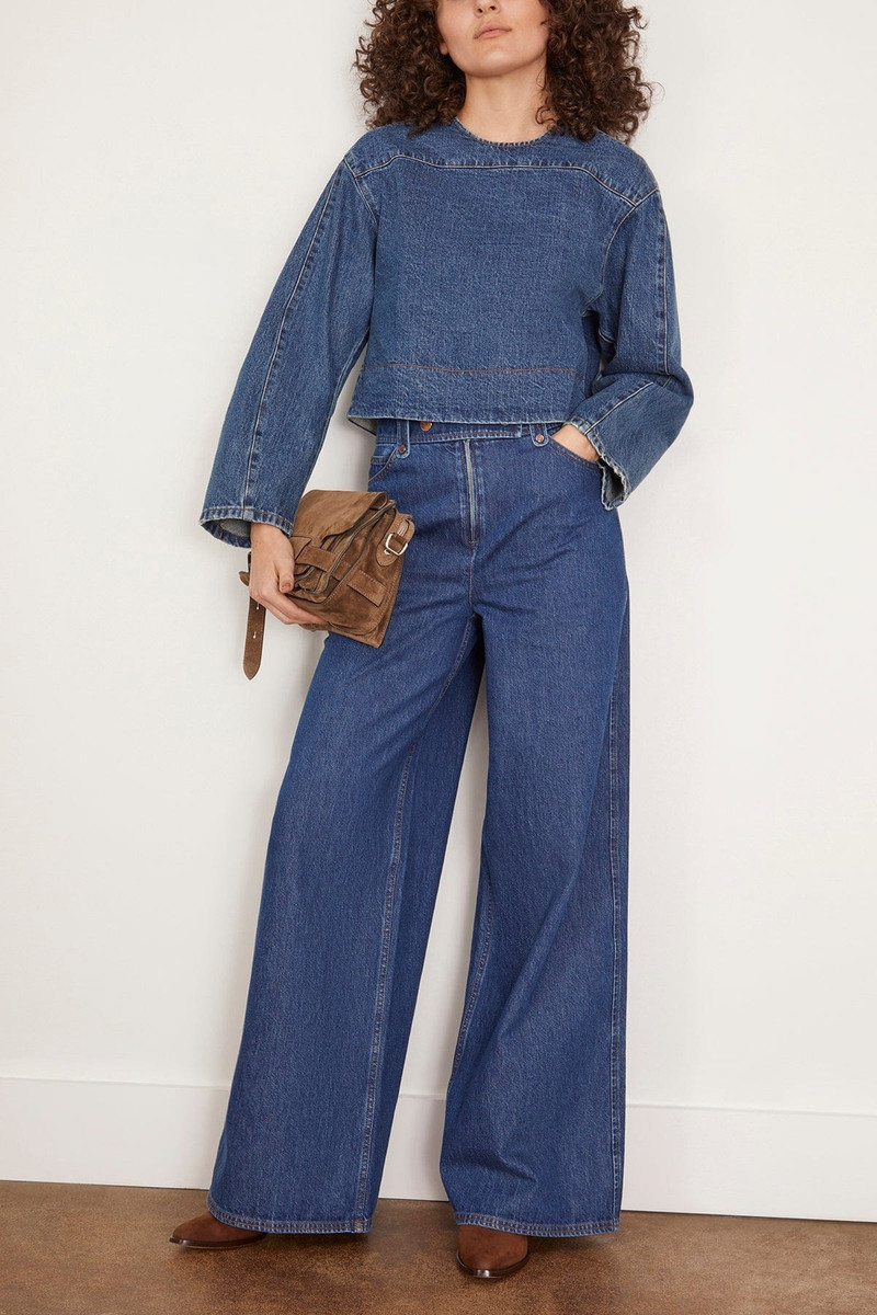 RACHEL COMEY Soli Top in Vintage Indigo outlook