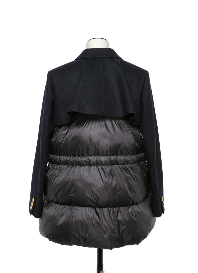 sacai Wool Melton x Puffer Jacket | REVERSIBLE