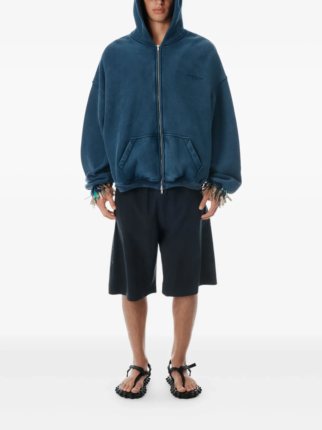 Zip Up Hoodie With Graphic Logo - 2