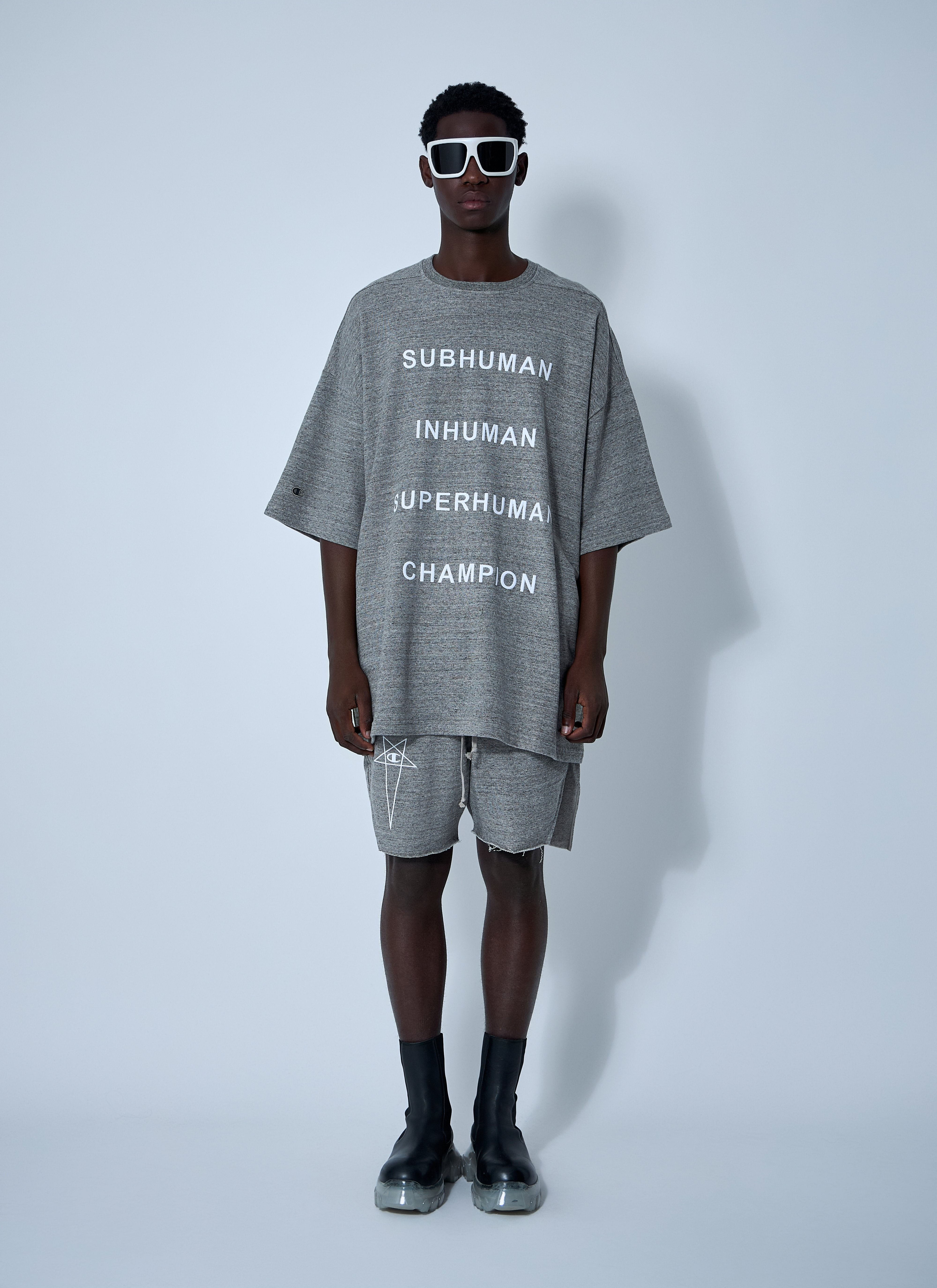 Rick Owens X Champion Men Tommy T-Shirt - 2
