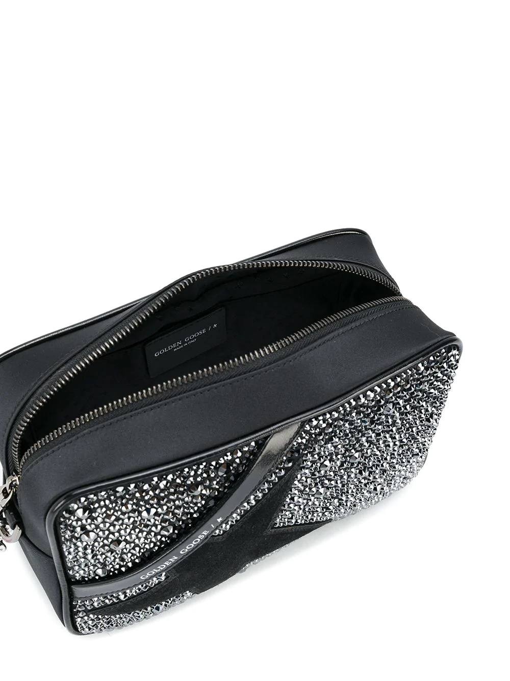 crystal-embellished cross-body bag - 5