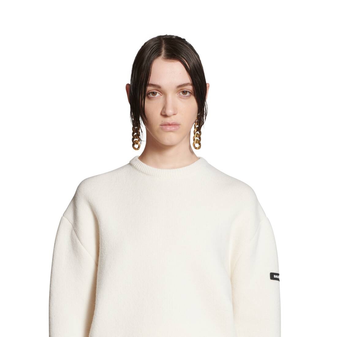 Women's Sweater in White/black - 5