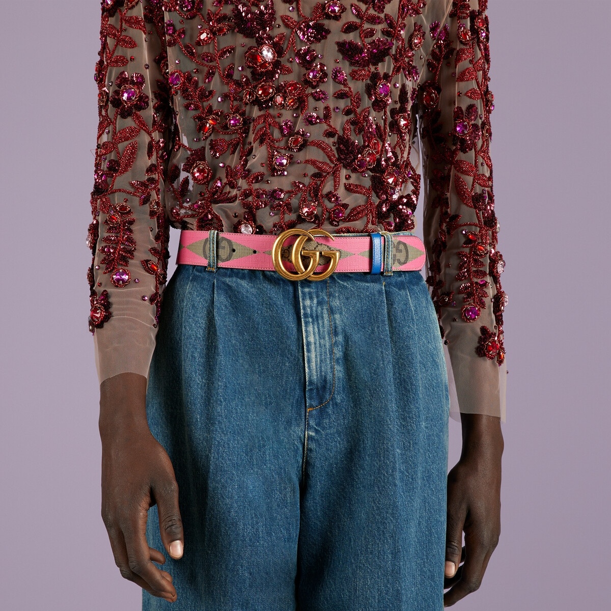 GG Marmont wide belt - 3