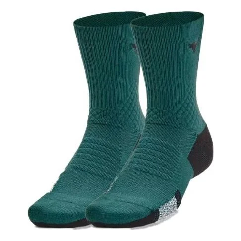 Under Armour Armourdry Playmaker Mid-Crew Socks 'Green' 1376230-722 - 1