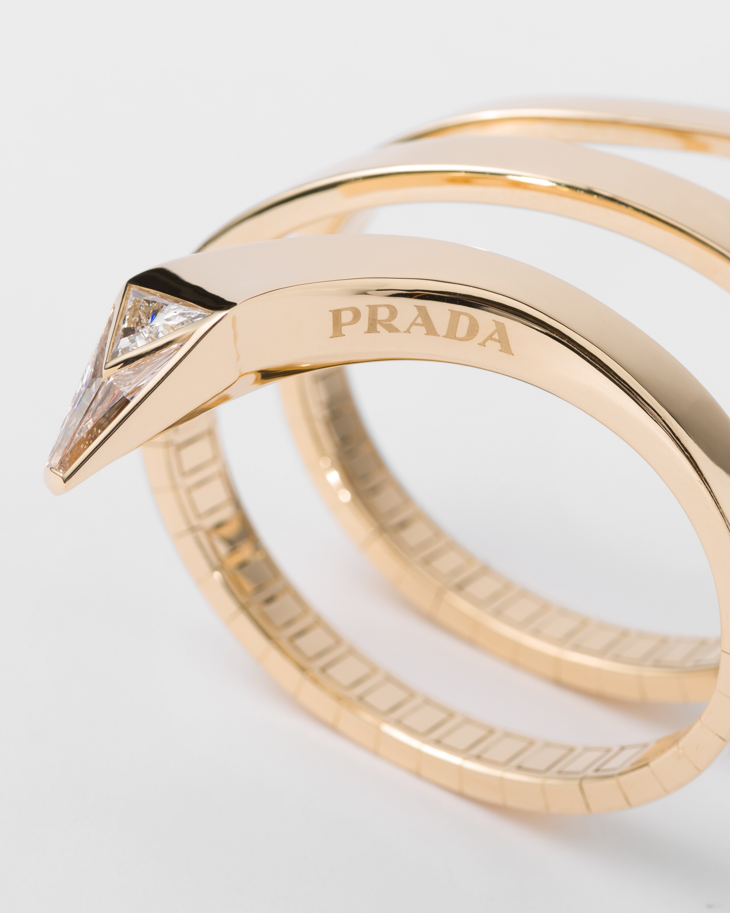 Eternal Gold snake bracelet in yellow gold and laboratory-grown diamonds - 4