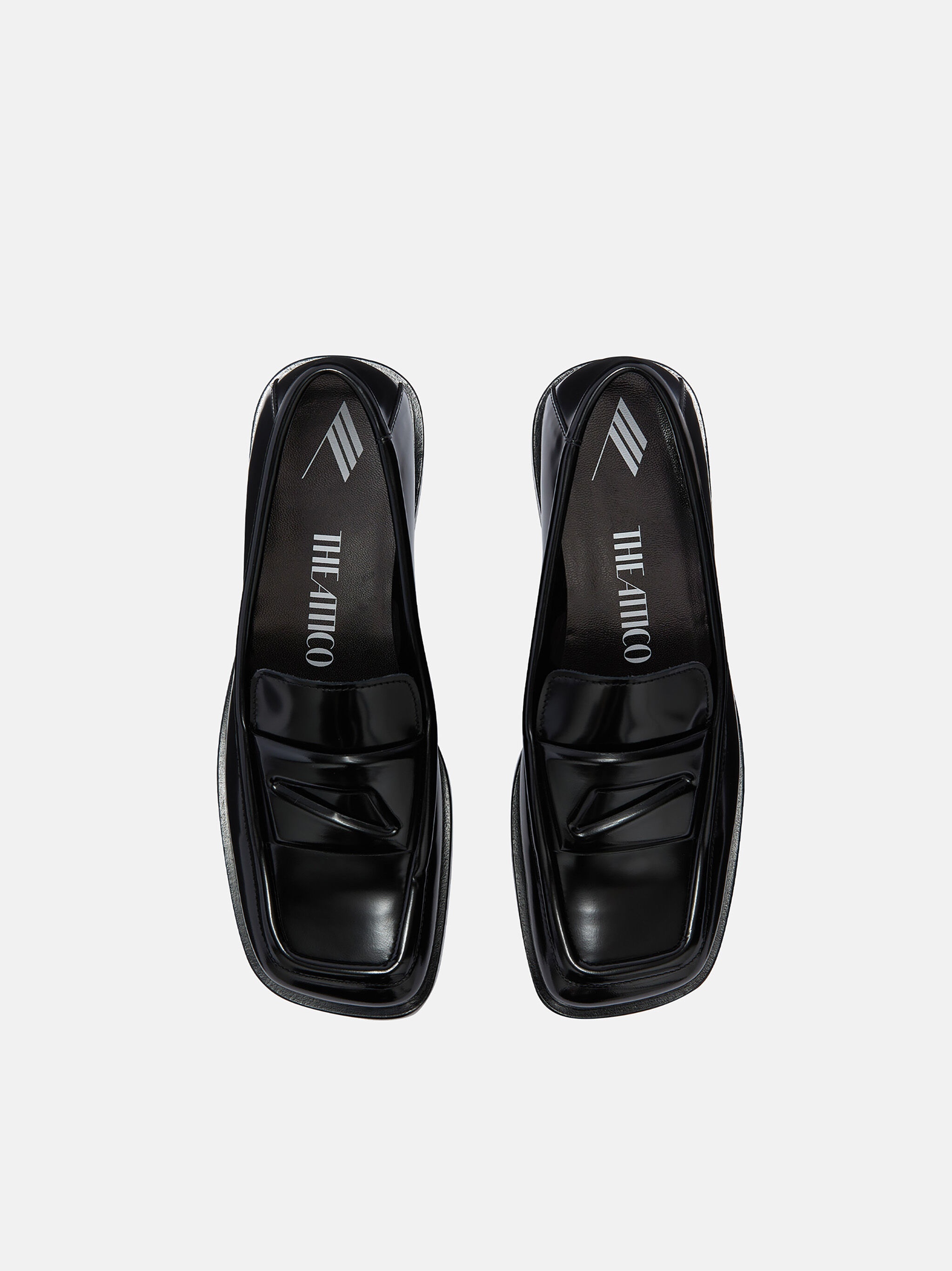 THE ATTICO ''AMANDA'' BLACK COLLEGE LOAFER | REVERSIBLE