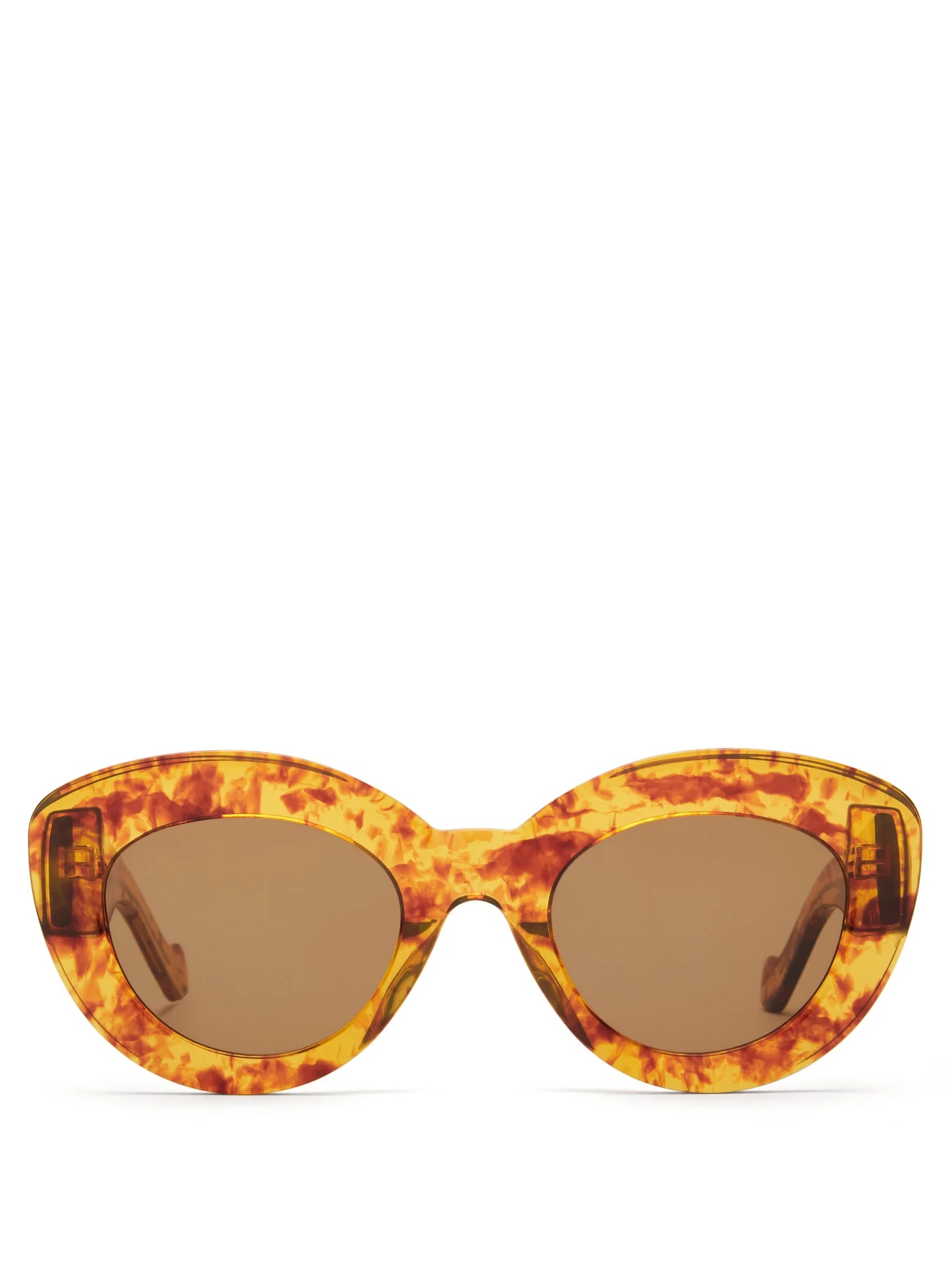 Cat-eye tortoiseshell acetate sunglasses - 1