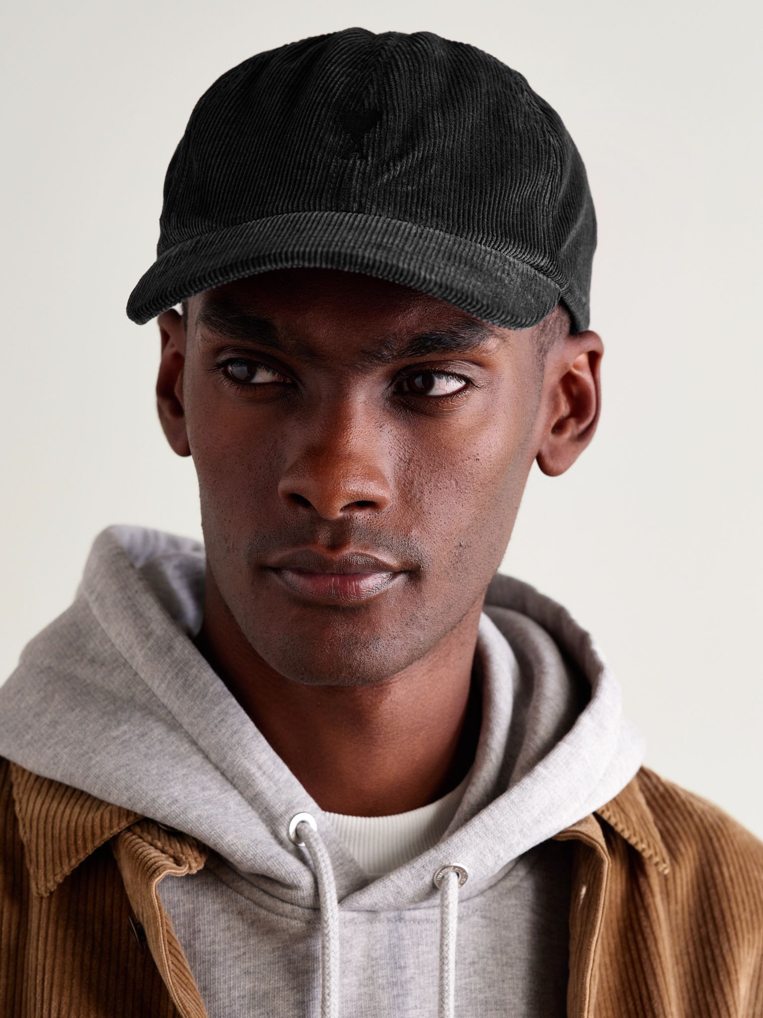 Logo-Embroidered Cotton-Corduroy Baseball Cap Black - 2