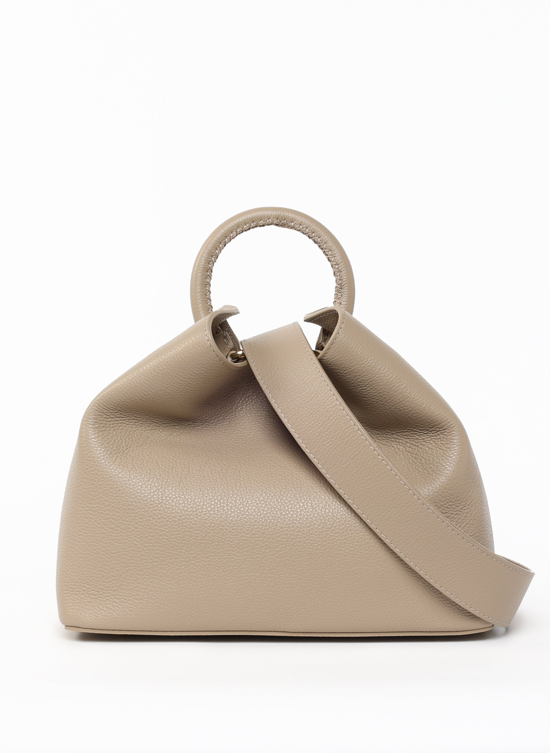 Raisin Pebbled Leather Taupe - 4