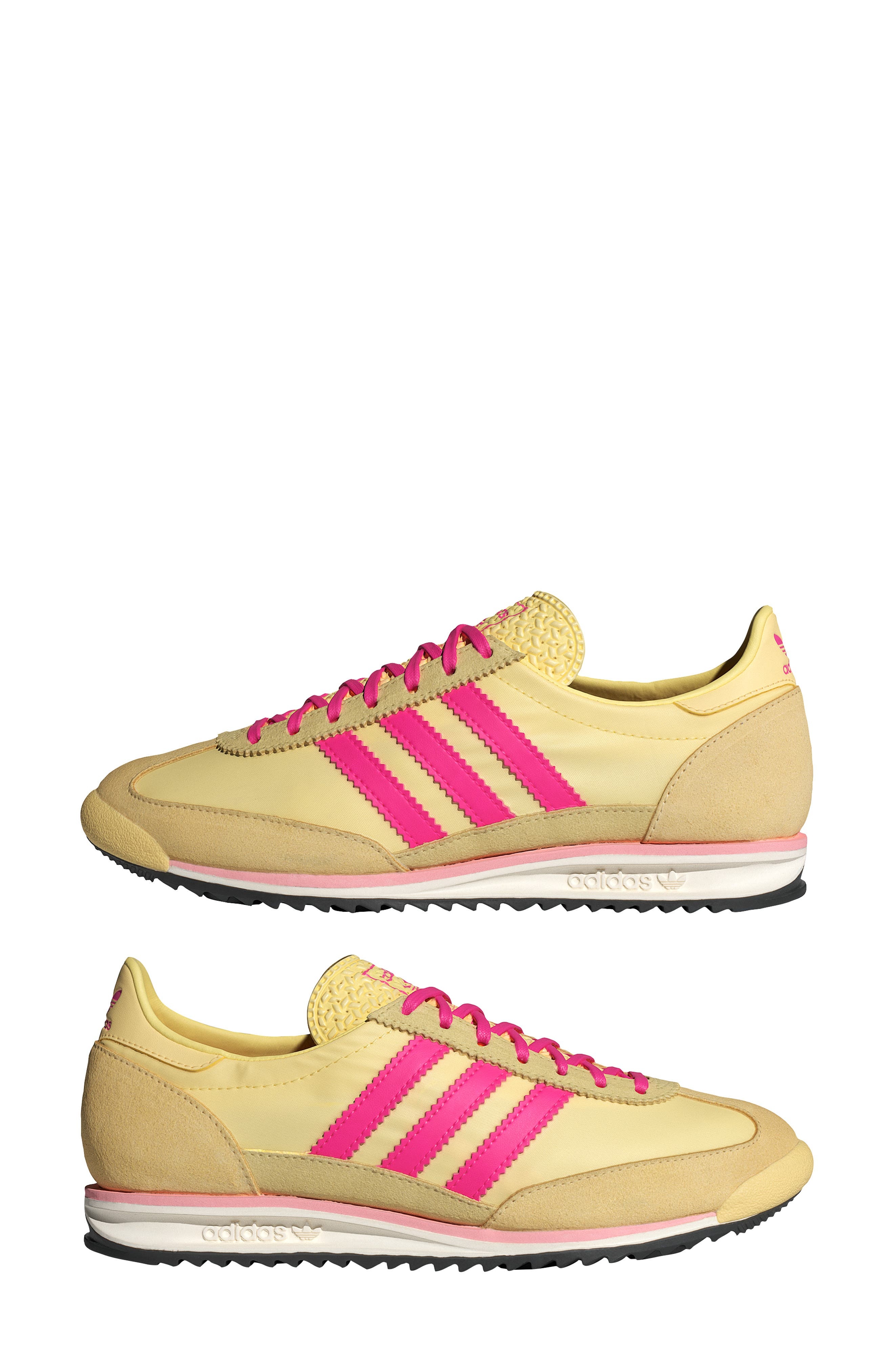 adidas SL 72 Sneaker in Almost Yellow/Black/Pink at Nordstrom - 9