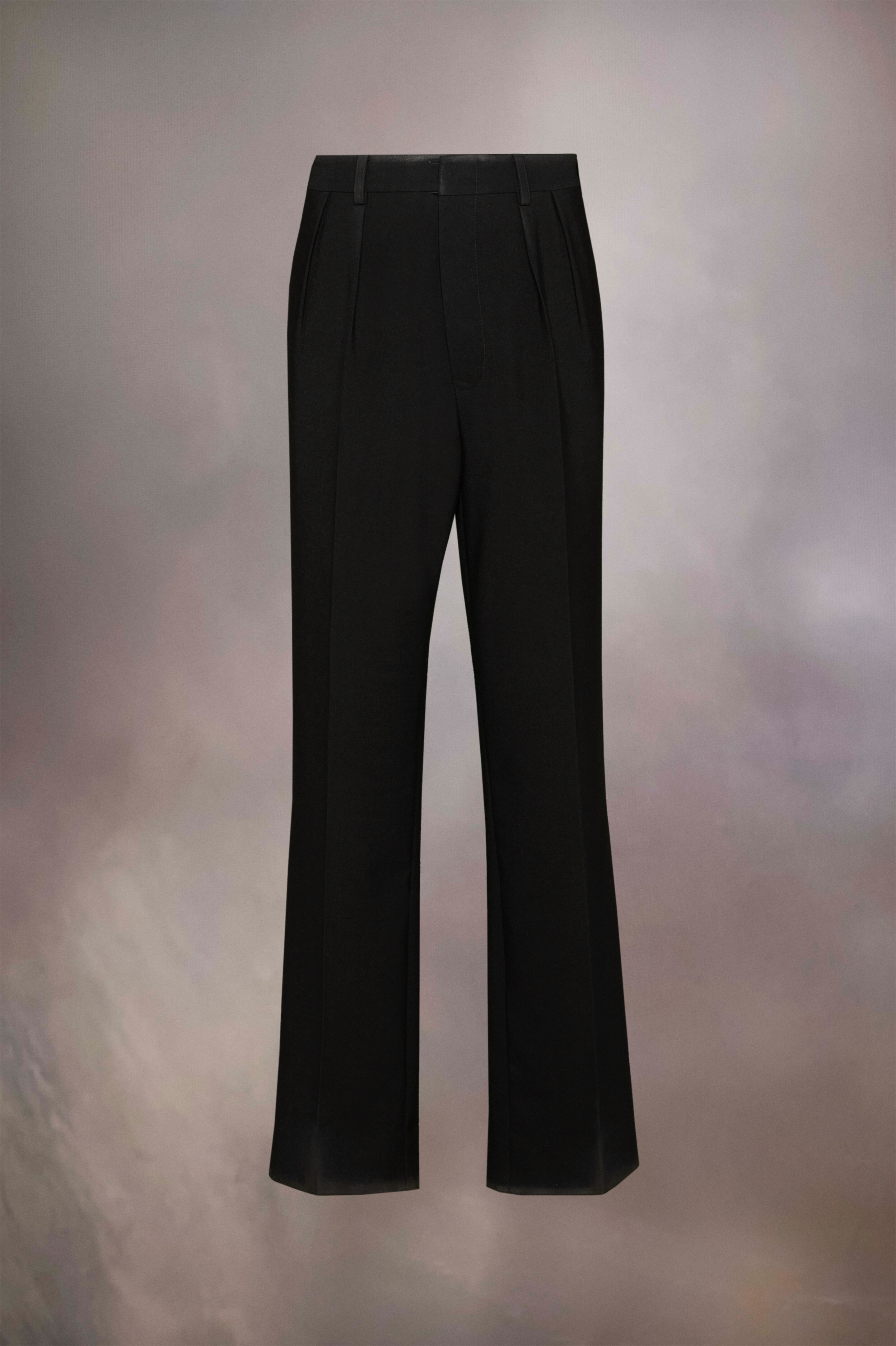 Wool gabardine trousers - 1