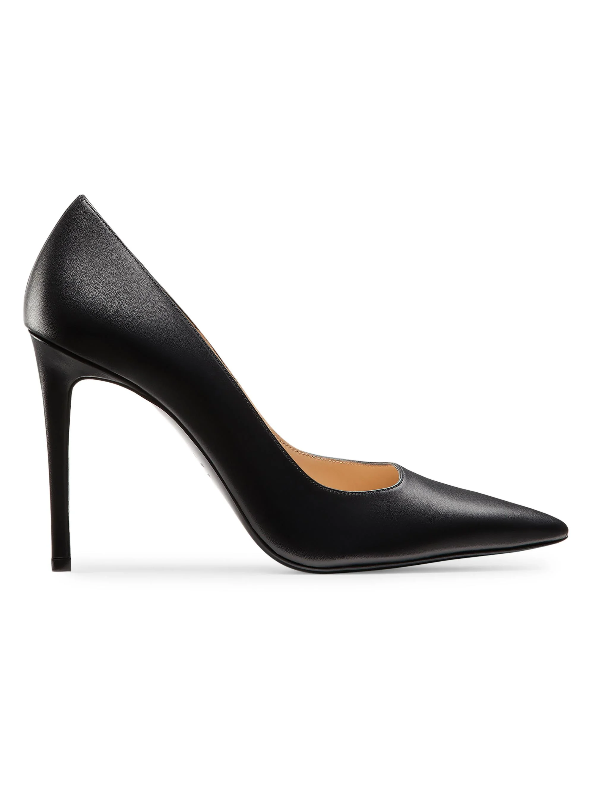 Women's Stuart Power 100MM Leather Pumps - Black - 1