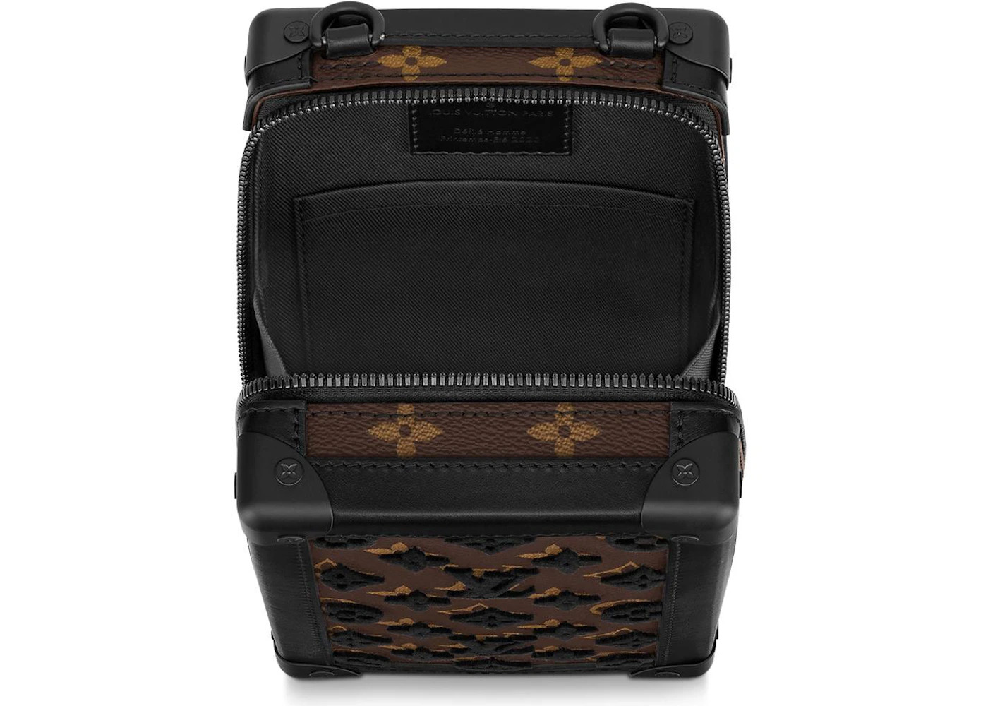 Louis Vuitton Vertical Soft Trunk Monogram Tuffetage Black - 3