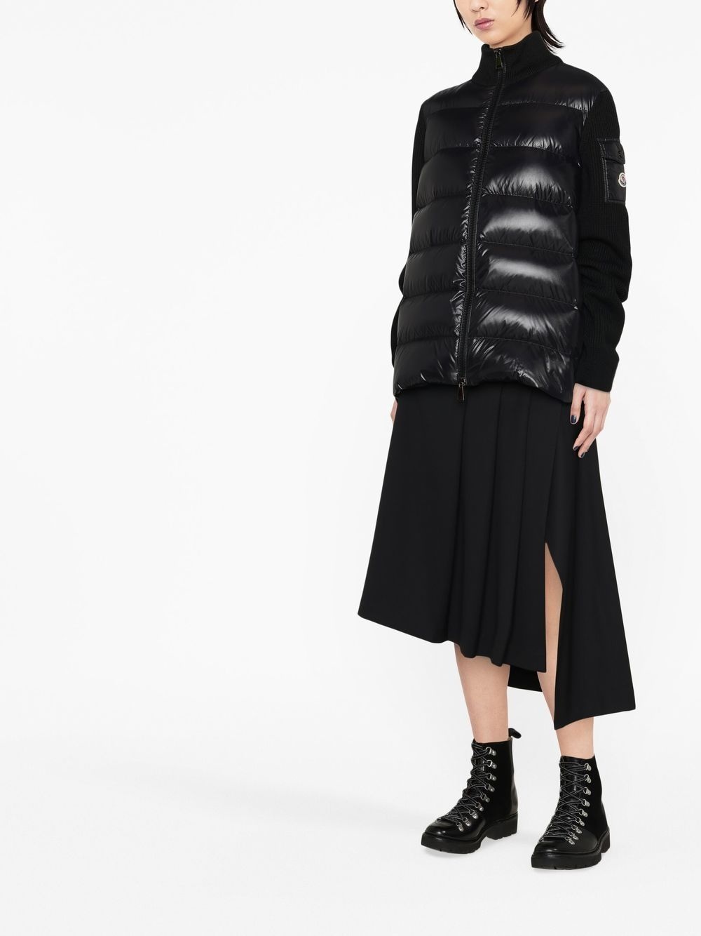 panelled down-filled jacket - 2