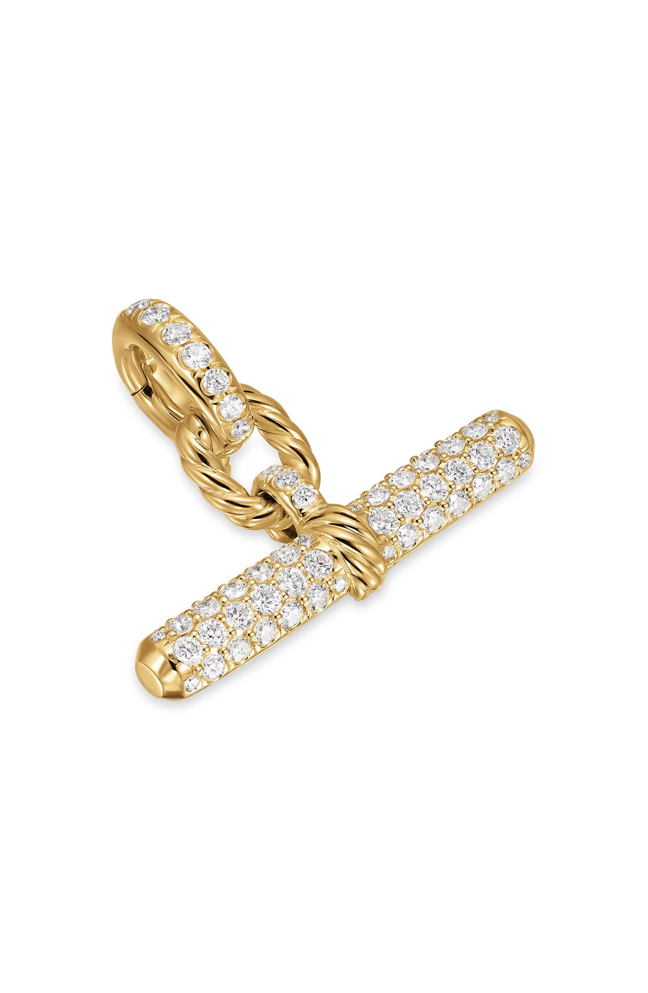David Yurman Madison® Toggle Pendant in 18K Yellow Gold with Diamonds, 20.2mm in Diamond/Gold at Nor - 1