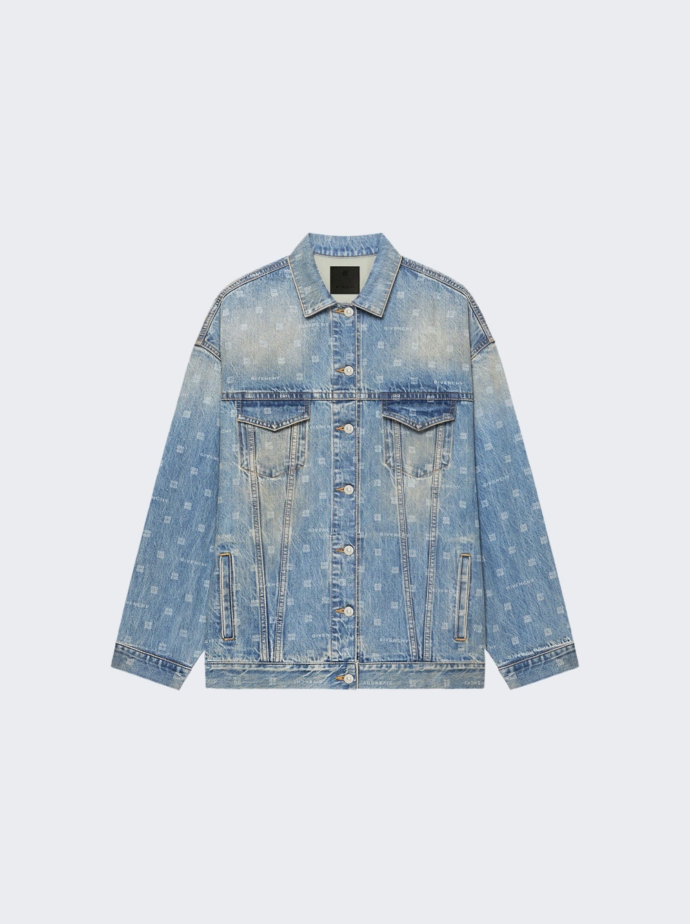 Oversized Denim Jacket Medium Blue - 1