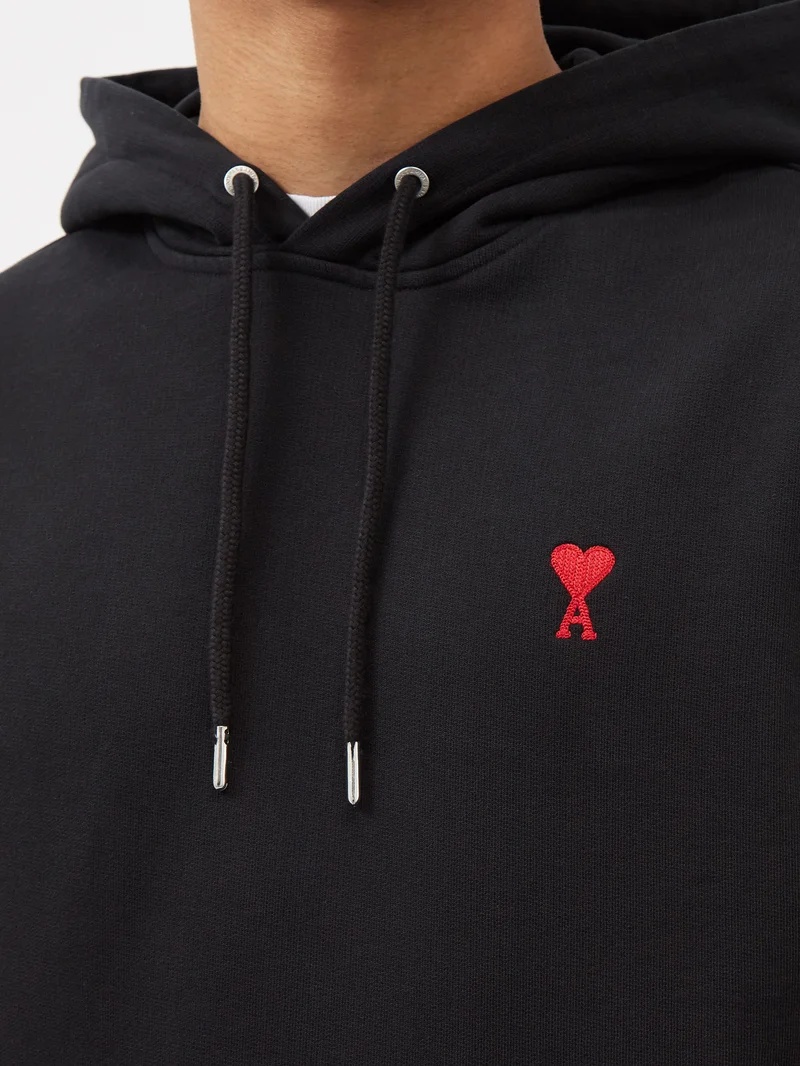 Ami de Cœur-logo organic-cotton hoodie - 4
