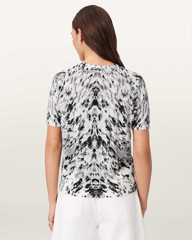 ANOUK SNAKE PRINT MERINO WOOL T-SHIRT 7