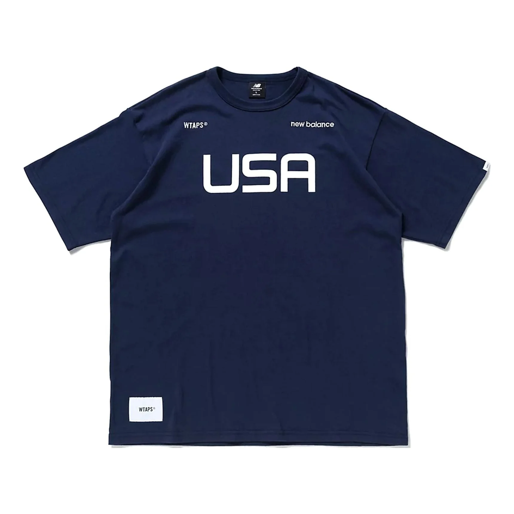 New Balance x WTAPS TC T-Shirt 'Navy White' MT01605E-CL - 1