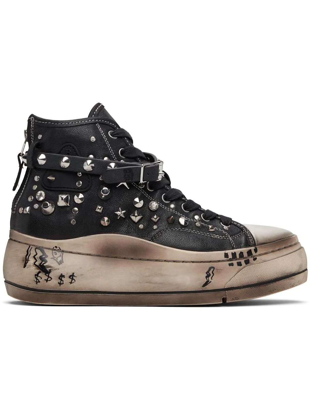 Black Kurt High Top Sneakers - 1